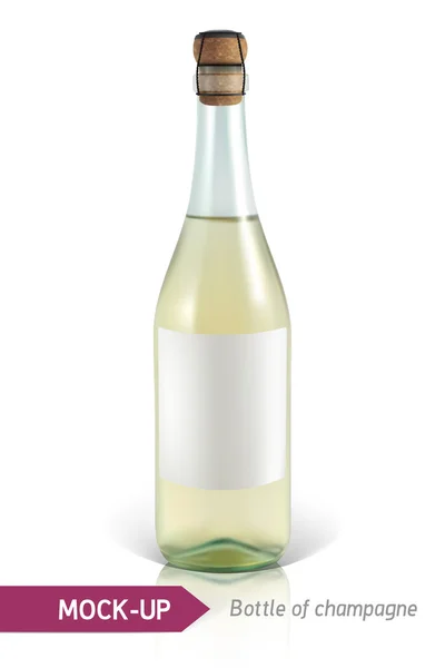 Пляшка шампанського — стоковий вектор