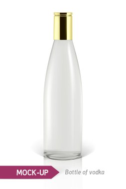 Mockup votka şişe