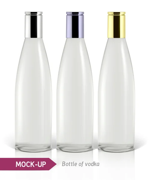 Mockup vodka bottle — Stock Vector