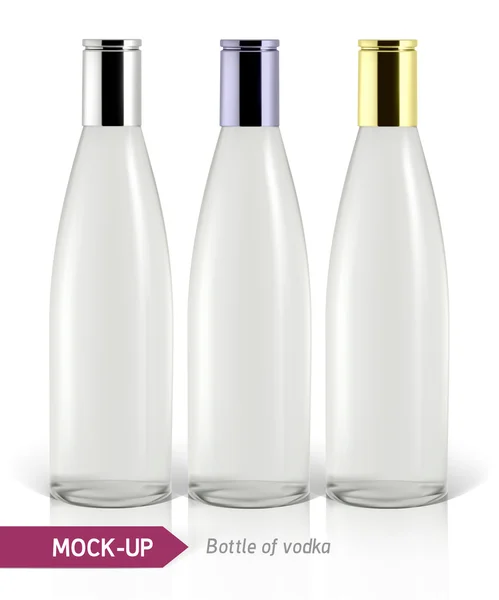 Mockup bouteille de vodka — Image vectorielle