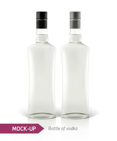 Botella de vodka burlona — Archivo Imágenes Vectoriales