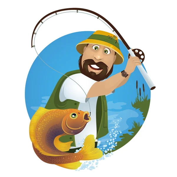 Fisherman Stock Vector