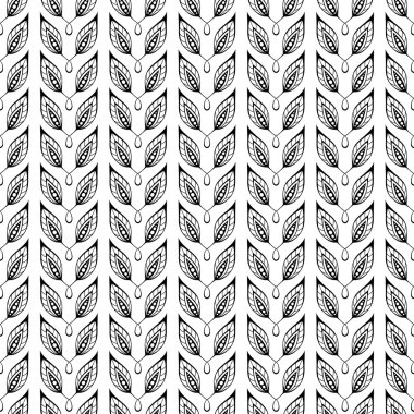 Yapraklı kusursuz desen