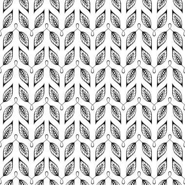 Yapraklı kusursuz desen