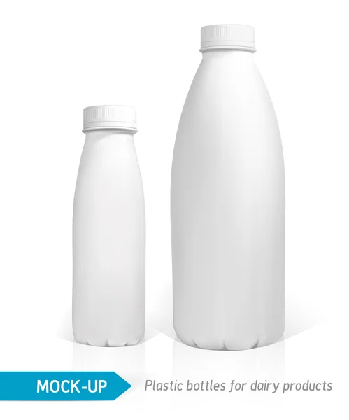 Mock-up plastic fles — Stockvector