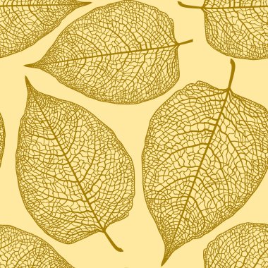 yaprak iskelet desen