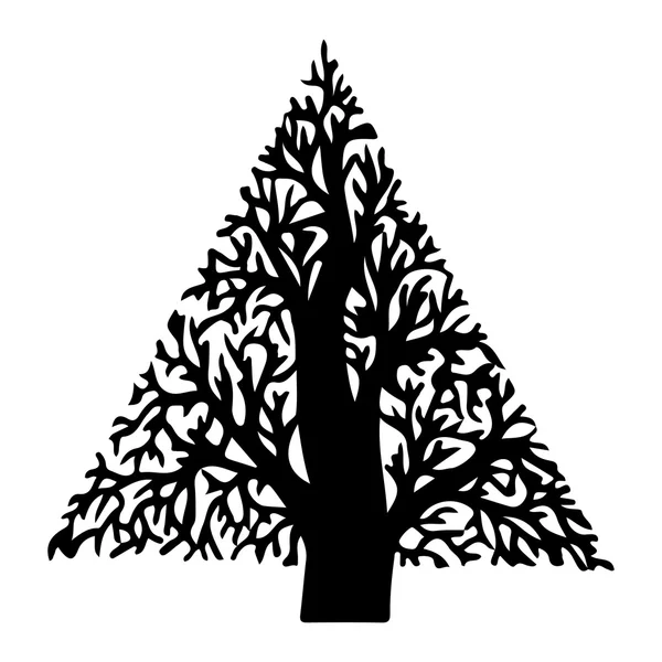 Árbol figura vector — Vector de stock