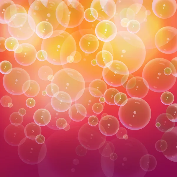 Vektor illustration av glänsande bubblor — Stock vektor