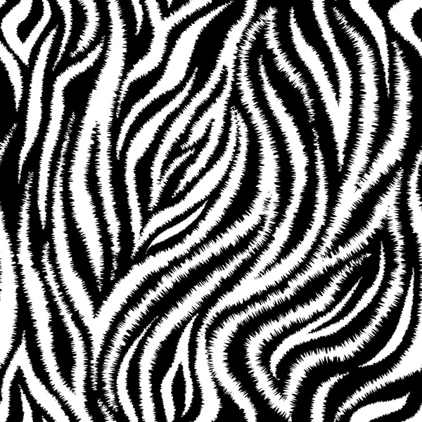 Zebra Stripes Seamless Pattern — Stock Vector