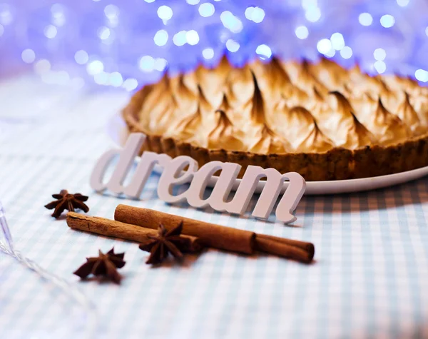 Dessert with cinnamon — Stock Photo, Image