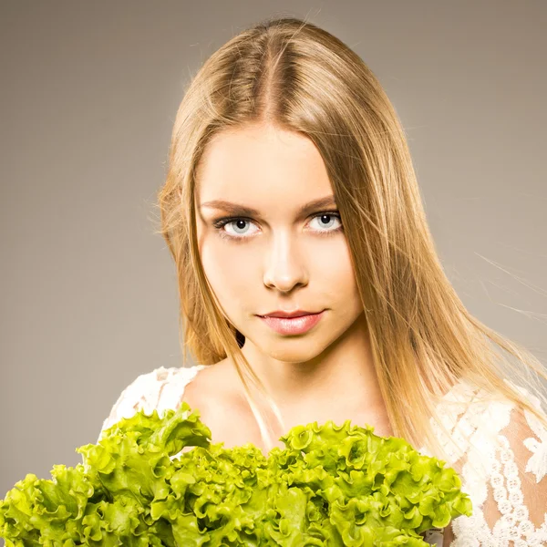 Cibo sano. Insalata di verdure. Dieta . — Foto Stock