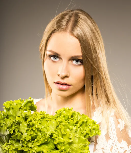 Portrait of attractive  caucasian smiling woman — Stock Photo, Image