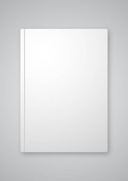 Blank book cover vector illustration