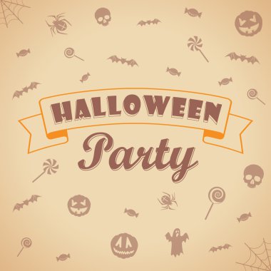 Cadılar Bayramı partisi arka plan. Vektör şablon tasarımı için.