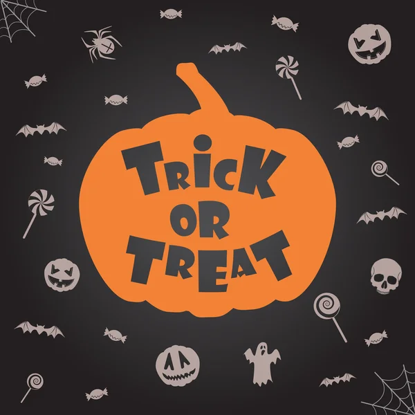 "trick or treat "fond d'Halloween. Modèle vectoriel pour la conception . — Image vectorielle