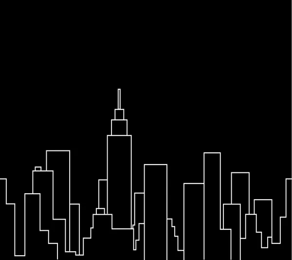 Silhouette of the cityscape vector illustration background Vector Graphics