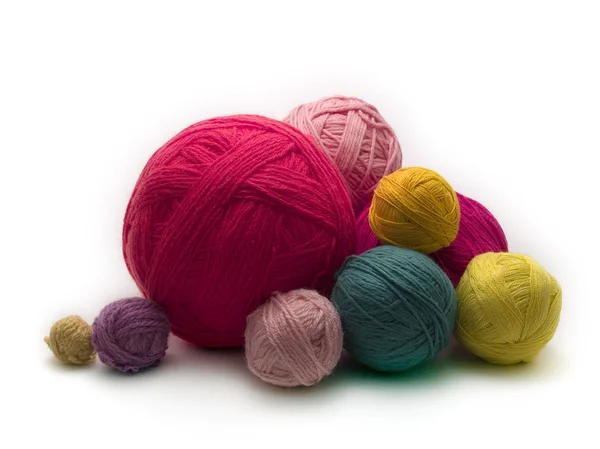 Balls of Wool yarn — Stock Photo, Image