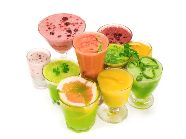 Many healthy drinks — Stock Photo, Image