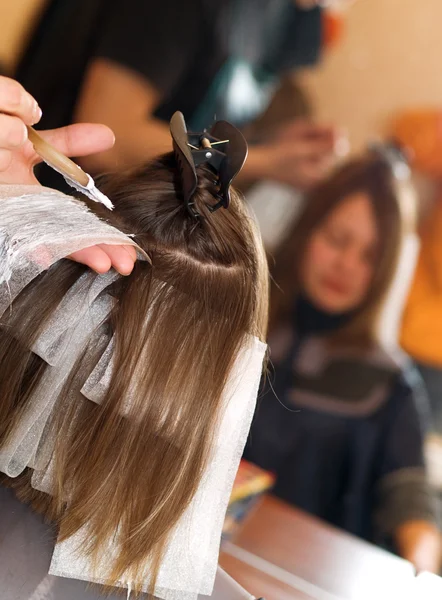 Mujer pelo para colorear —  Fotos de Stock