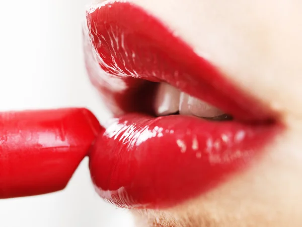 Young woman lips — Stock Photo, Image