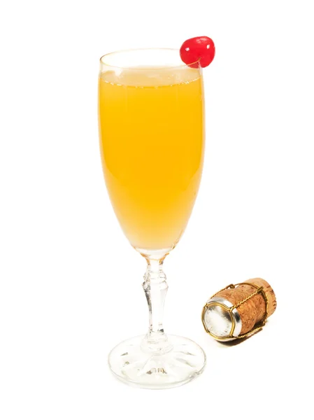 Cóctel Bellini en vaso — Foto de Stock