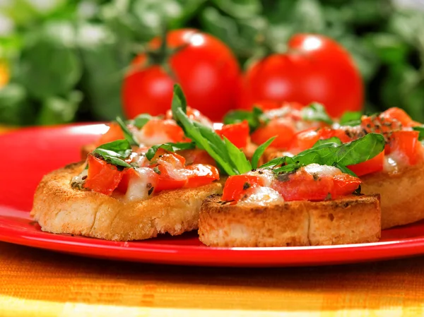 Pan de bruschetta italiano — Foto de Stock