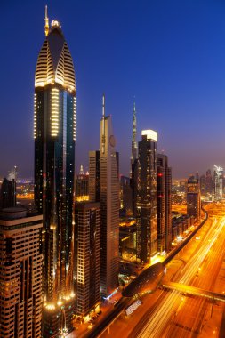 Dubai manzarası, gece