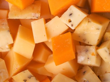 Peynir küpleri gelen gouda