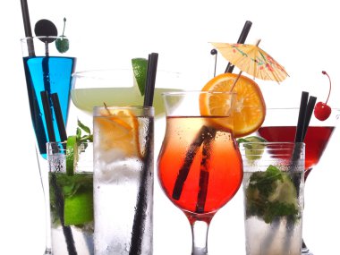 Renk kokteyller kümesi