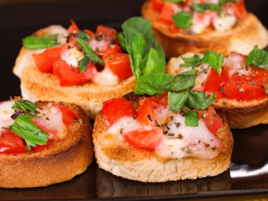 Iitalian ekmek Bruschetta