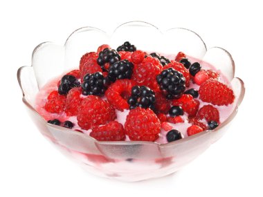 Berry meyve yoğurt