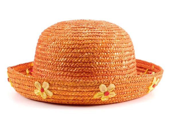 Yaz turuncu şapka — Stok fotoğraf
