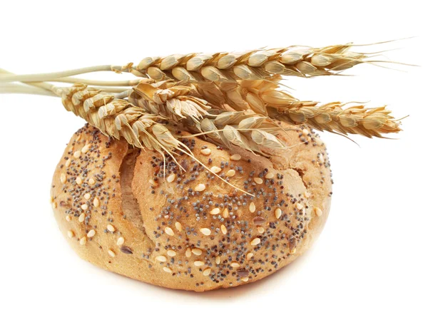 小麦と白の自家製パン — ストック写真