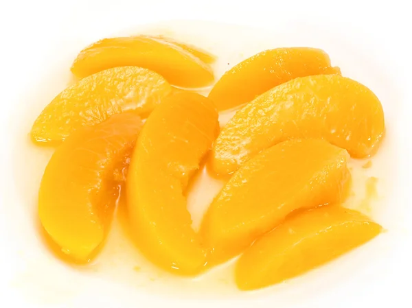 Ripe peach slices — Stock Photo, Image