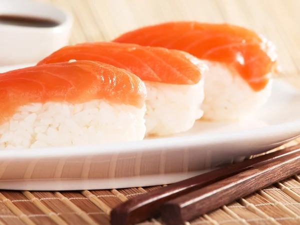 Salmon nigiri sushi — Stock Photo, Image