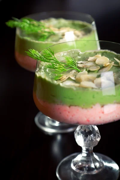 Crab and avocado mousse — Stock Photo, Image