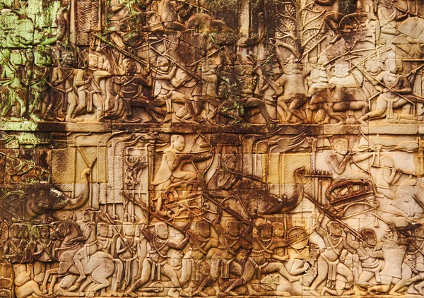 Gezichten van Angkor Wat Tempel Bayon — Stockfoto