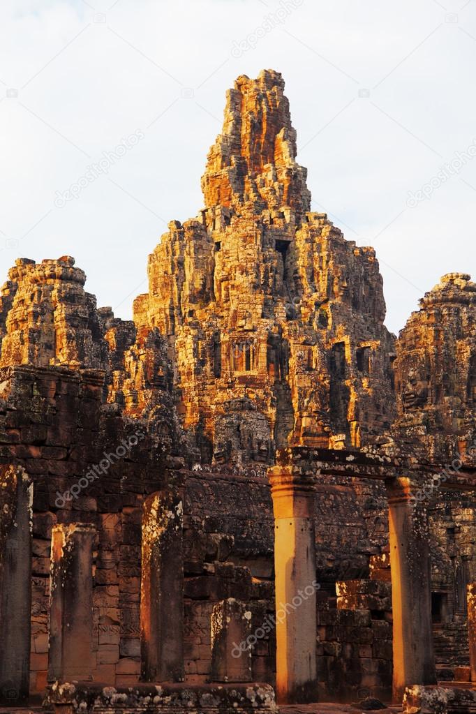 Faces in Bayon Temple,  Cambodia