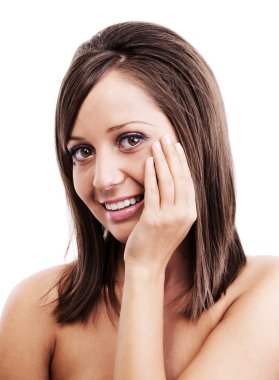 Manikür olan kadın