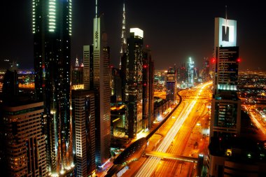 Dubai manzarası, gece