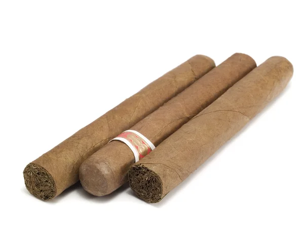 Three long Cigars — Stock Photo, Image