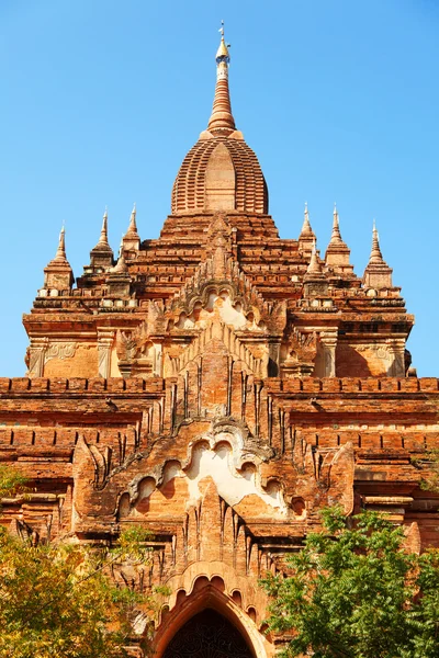 Tempio di Htilominlo, Bagan, Myanmar — Foto Stock