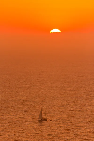 Pôr do sol em Oia, Santorini — Fotografia de Stock