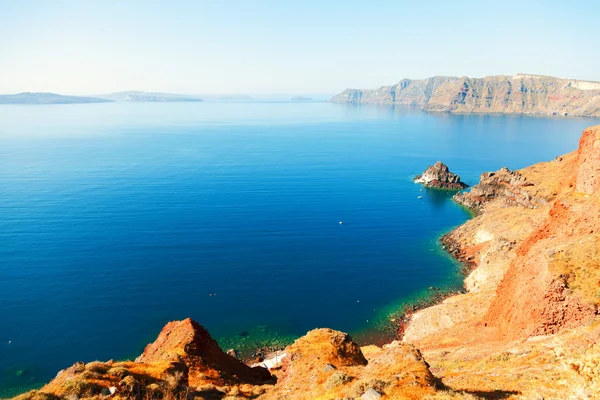 Visa från oia, santorini — Stockfoto