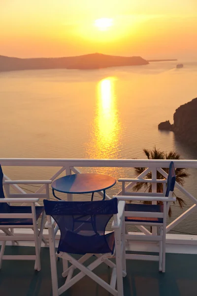 Vacaciones de verano en Santorini — Foto de Stock