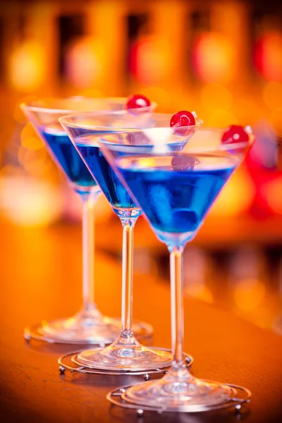 Cocktail Blue Martini — Foto Stock