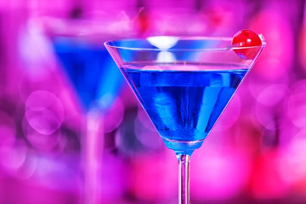 Blue Martini Cocktails Stock Image