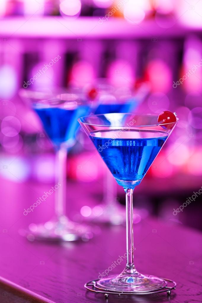 Blue Martini Cocktails Stock Photo by ©ivanmateev 62164953
