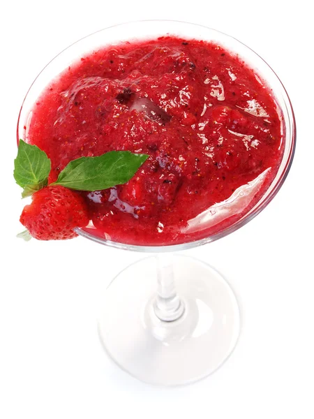 Dolce sorbetto alla fragola — Foto Stock