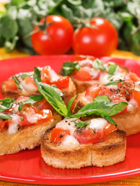 İtalyan bruschetta ekmek — Stok fotoğraf